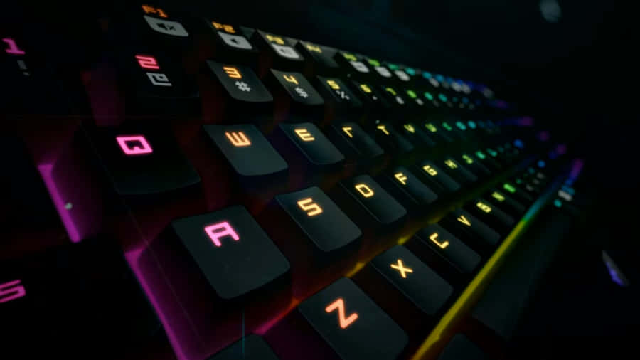 Experience An Unrivalled Gaming Experience With This Gaming Keyboard Wallpaper