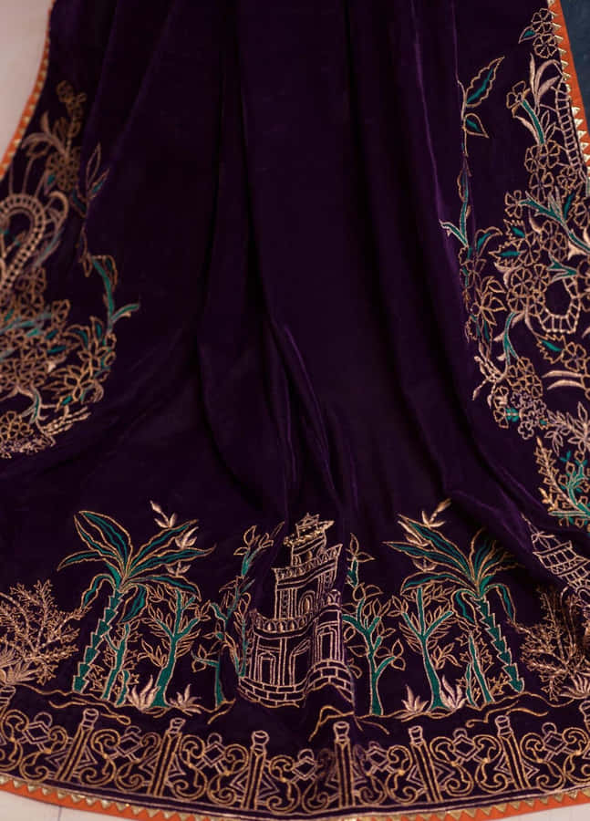 Experience Elegance And Luxury With Purple Velvet Wallpaper