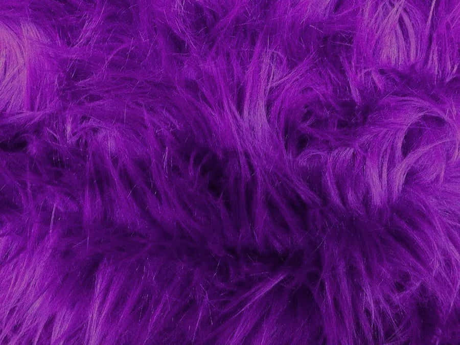 Experience Luxurious Comfort With Our Purple Faux Fur Wallpaper