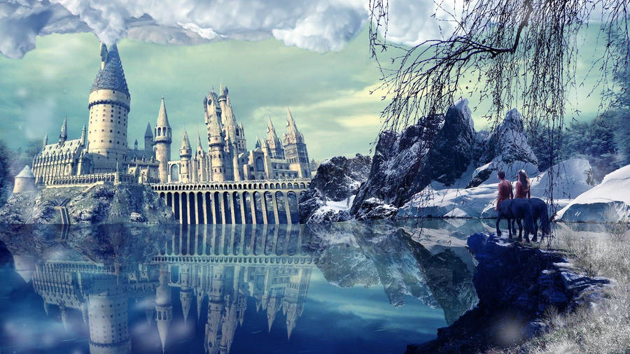 Experience Magic At The Beautiful Hogwarts Wallpaper