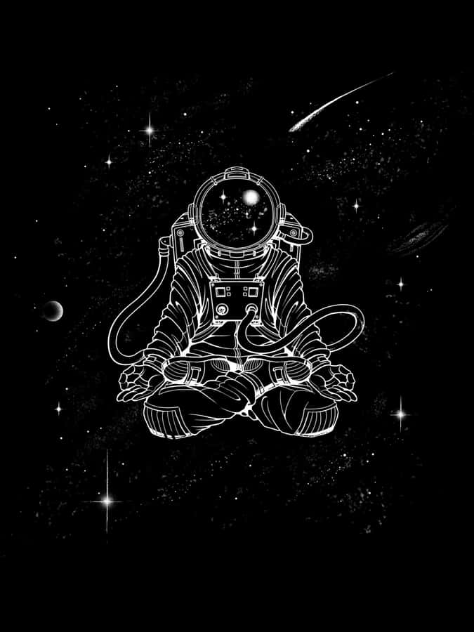 Experience The Endless Beauty Of The Cosmos With Black Space. Wallpaper