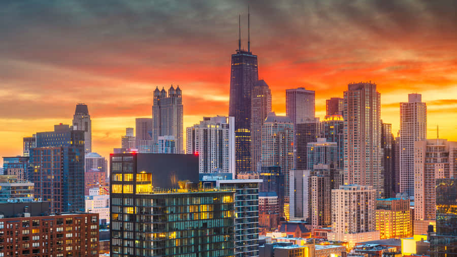 Experience The Magnificent Views Of Chicago In 4k Ultra Hd Wallpaper
