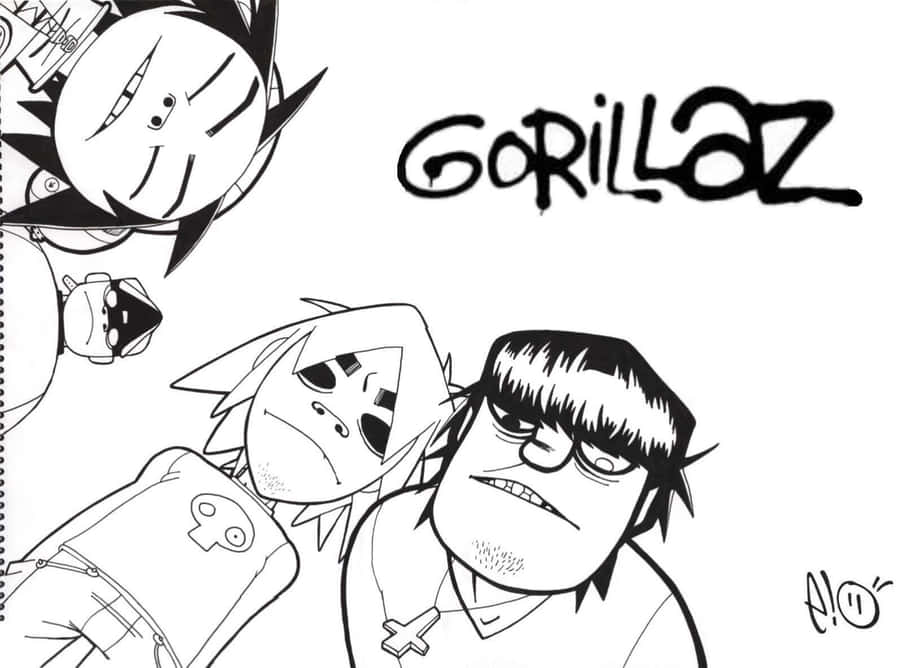 Experience The Masterfully Created Virtual World Of Gorillaz In 4k Wallpaper