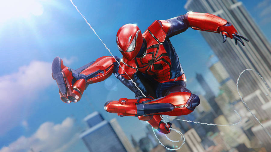 Experience The Thrill Of Playing In The Marvel Universe On Your Playstation 4 Wallpaper