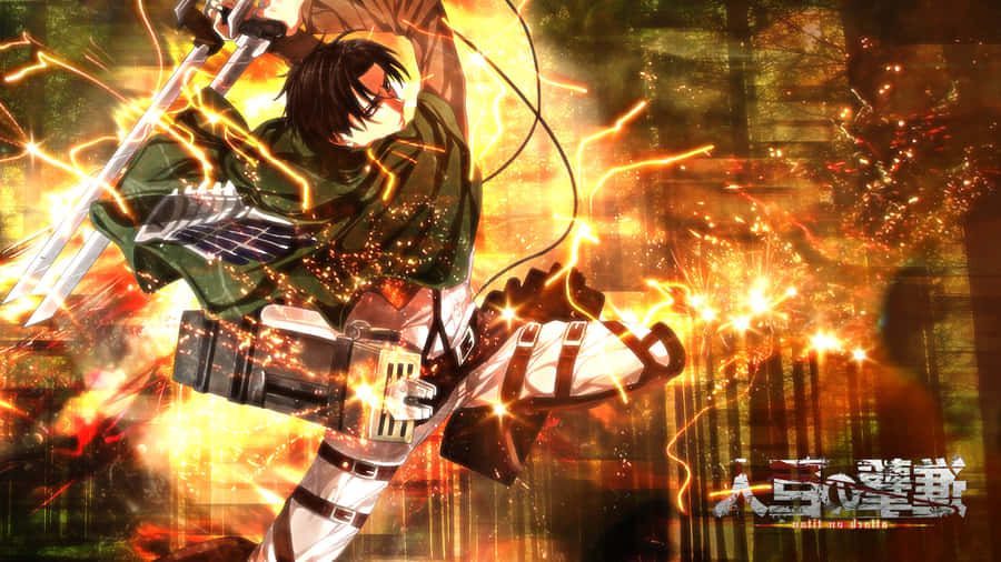 Experience The Thrilling Battle Between Titans And Humans In The Attack On Titan Video Game. Wallpaper