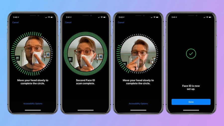 Experiencing The Convenience Of Apple's Face Id Wallpaper