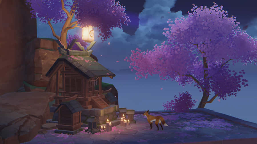Explore A Mystical World With Inazuma Genshin! Wallpaper