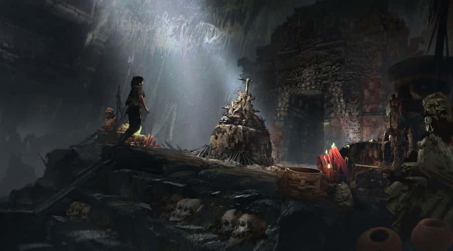 Explore Hidden Tombs And Hunt For Secrets In The Epic Adventure Of Shadow Of The Tomb Raider Wallpaper