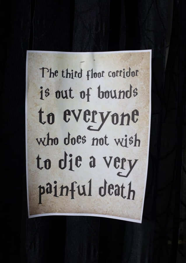 Explore The Forbidden Corridor In Hogwarts Wallpaper