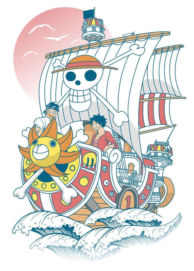 Explore The Grand Line With The Thousand Sunny Wallpaper