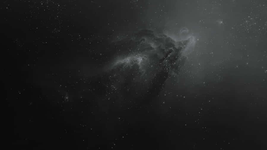 Explore The Mystery Of The Universe With A Black And White Space. Wallpaper