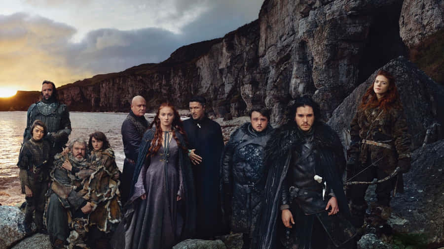 Explore The Mystical World Of Westeros With The Official Game Of Thrones Map Wallpaper