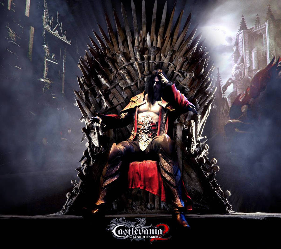 Explore The Twisted Throne Room Of Dracula Wallpaper