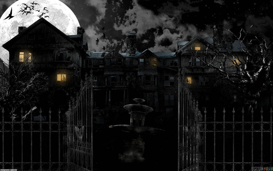 Explore The Unknowen At This Haunted House This Halloween Wallpaper