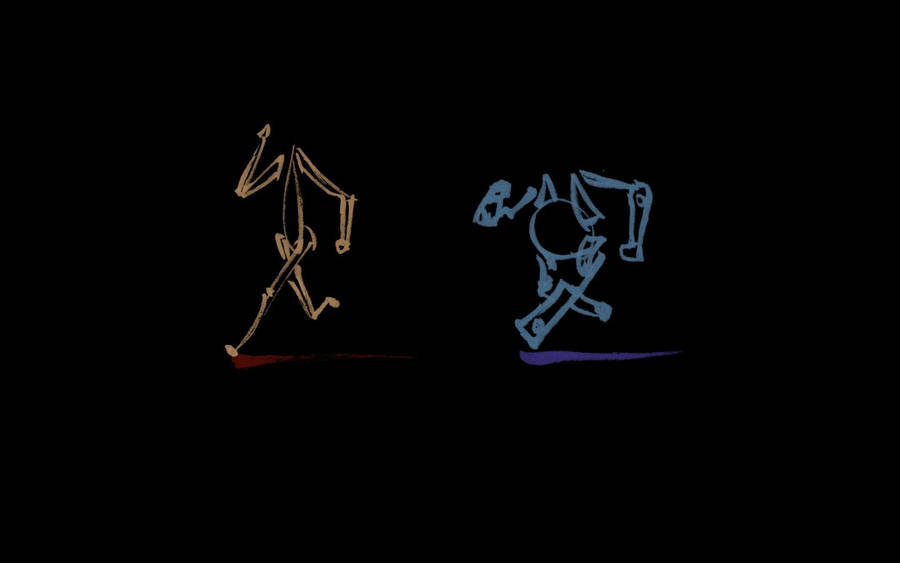 Explore The World Of Portal 2 With Dual Screen Wallpaper