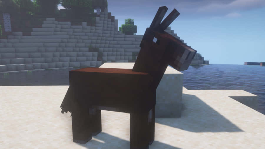 Exploring Majestic Minecraft Horses In The Wild Wallpaper