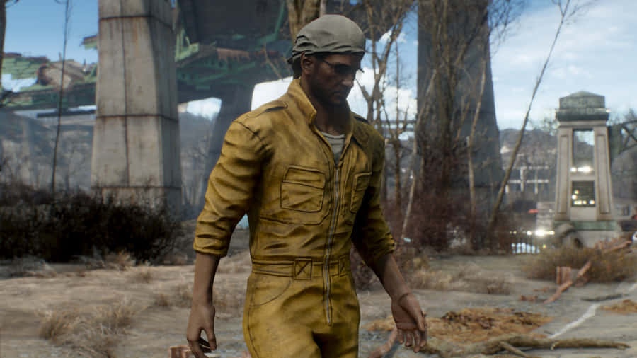 Exploring The Capital Wasteland In Fallout 4 Wallpaper