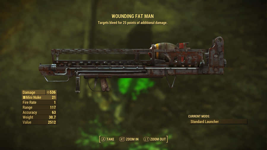 Explosive Power In The Wasteland - Fallout 4 Fat Man Launcher Wallpaper