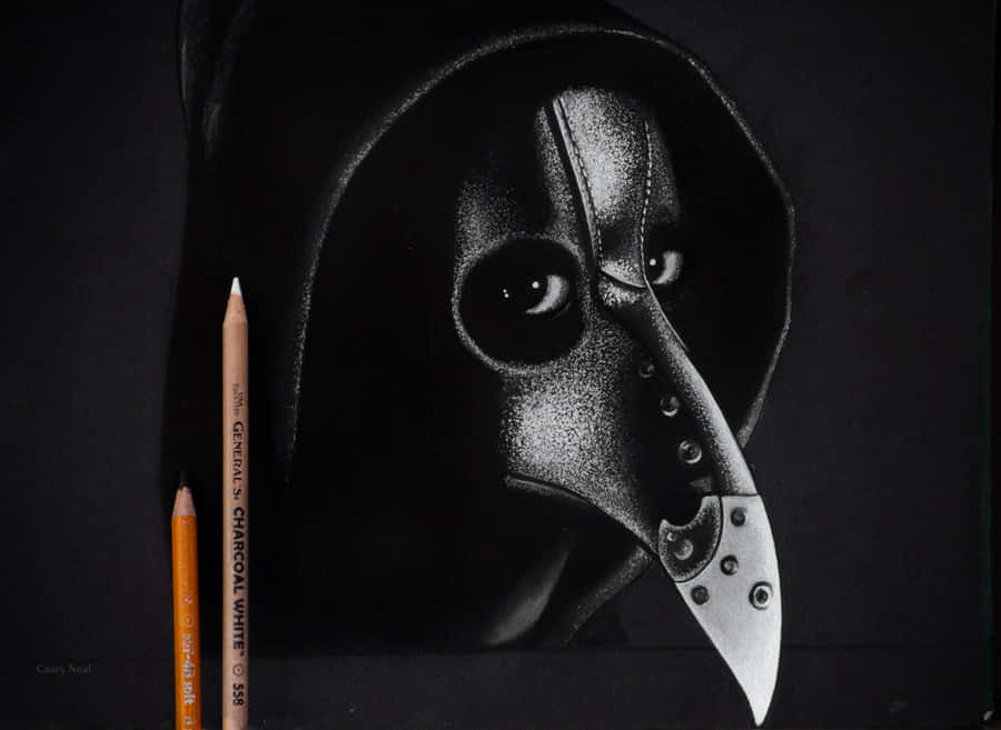 Expressive Charcoal Drawing Of A Horse Wallpaper