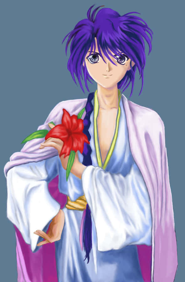 Expressive Nuriko From Fushigi Yuugi Anime Series Wallpaper