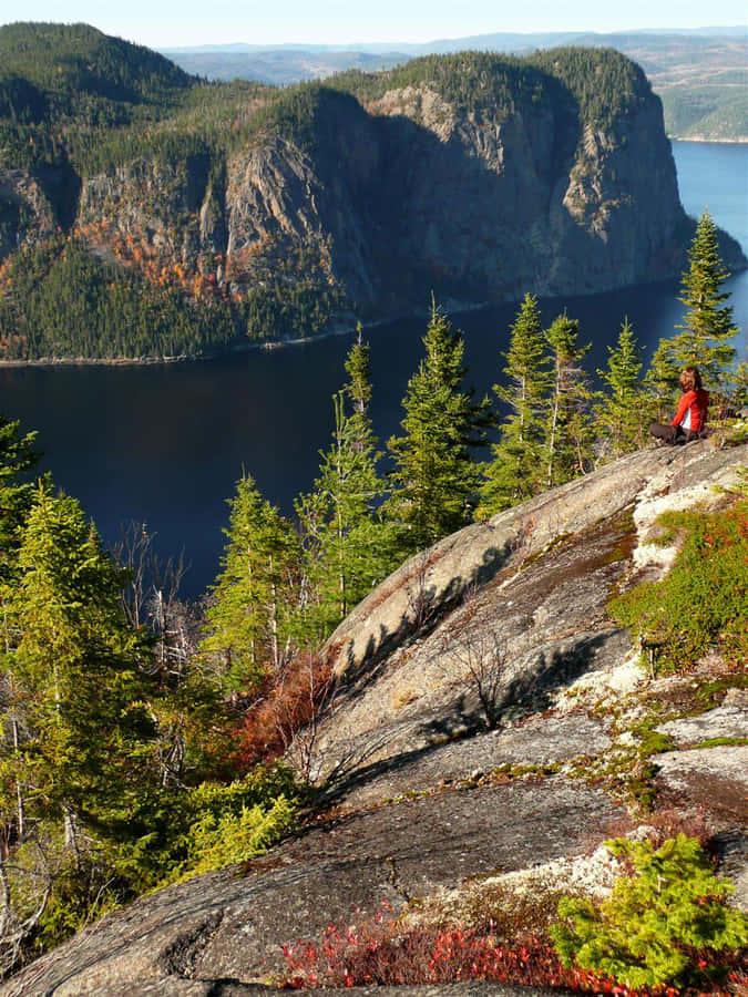 Extraordinary View Of Saguenay Fjord National Park, Quebec Wallpaper