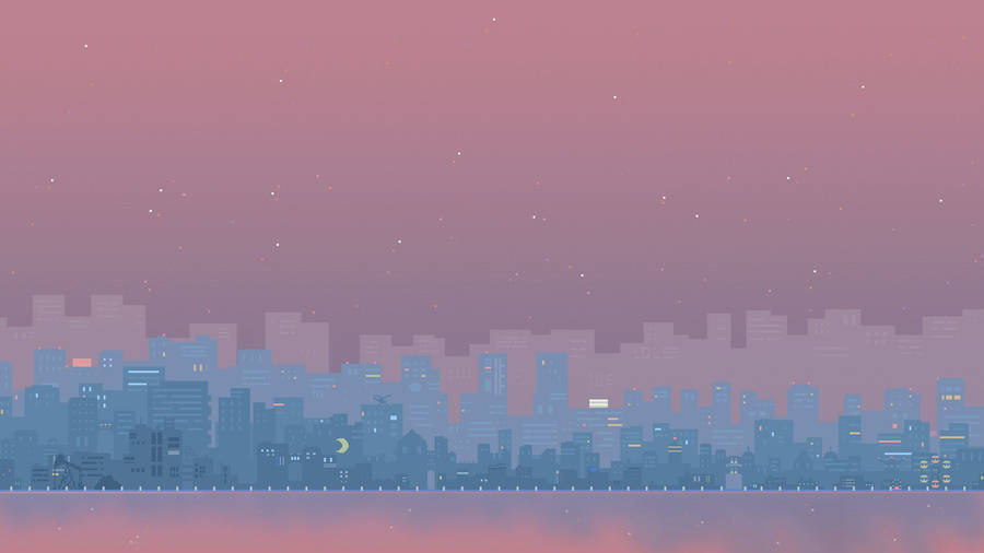 Eye-catching Aesthetic Pixel Art Hd Wallpaper