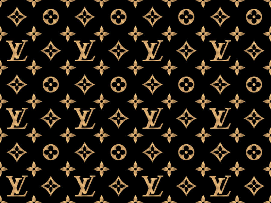 Eye-catching Louis Vuitton Pattern Perfect For Wall Art Wallpaper