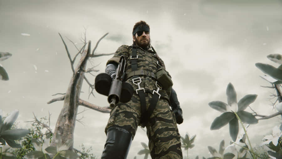 Eye Patched Solid Snake Metal Gear 4k Wallpaper