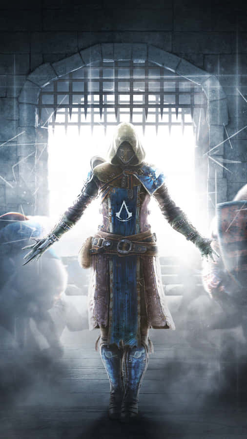 Ezio Auditore Scaling A Brick Wall Wallpaper