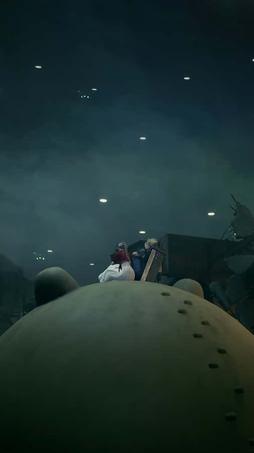 F F7 R_ Cloud_and_ Aerith_ Dark_ Scene Wallpaper