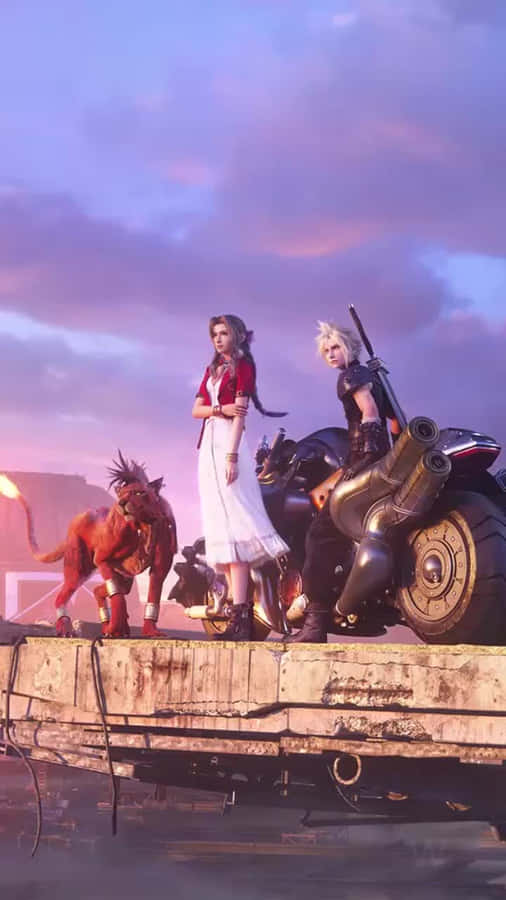 F F7 R Team Sunset Backdrop Wallpaper