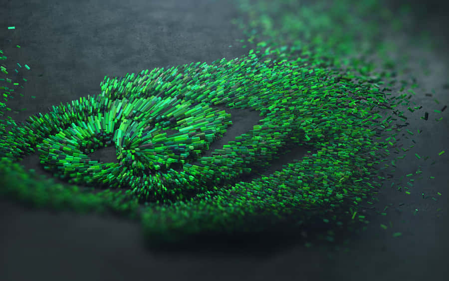 Fading Nvidia 4k Uhd Eye Logo Wallpaper