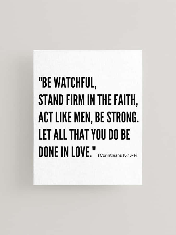 Faith Inspired Canvas Art1 Corinthians16 Wallpaper