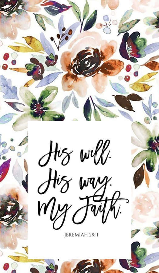 Faith Inspired Floral Design Jeremiah2911 Wallpaper
