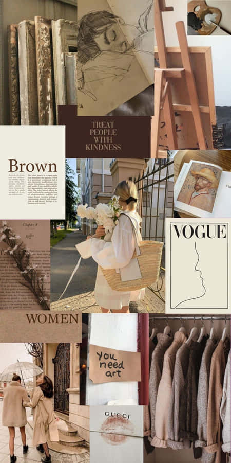 Familiar Collage Aesthetic Wallpaper