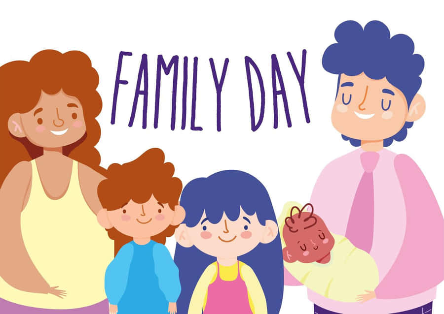 Family Day Celebration Illustration Wallpaper