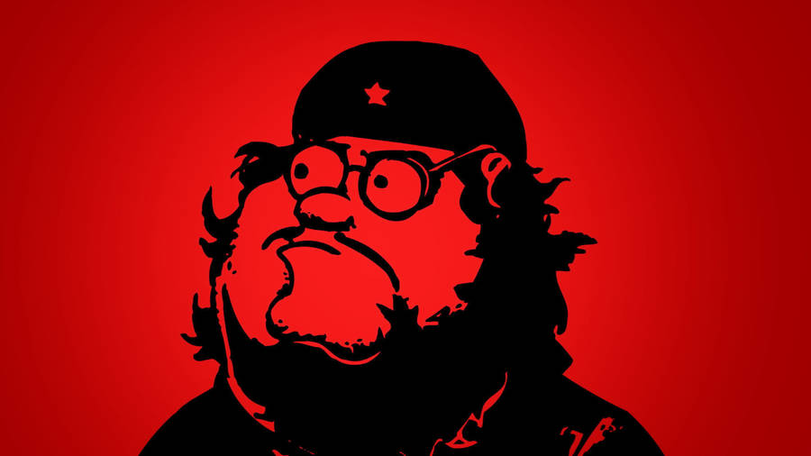 Family Guy Peter Black And Red Wallpaper