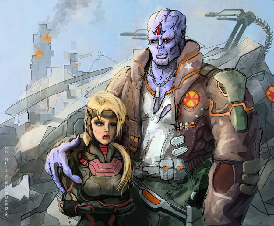 Fanart Of Exosquad Characters Wallpaper