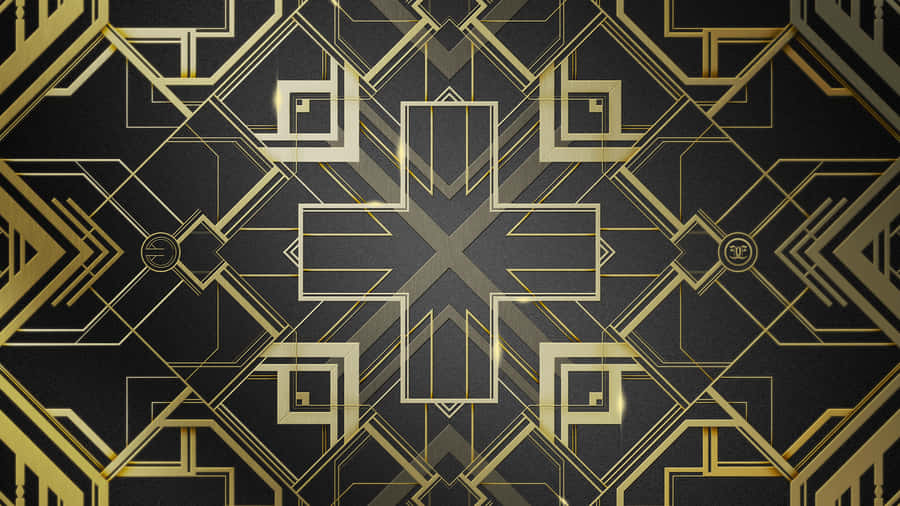 Fancy Technology Of The 1920s Art Deco Style Wallpaper