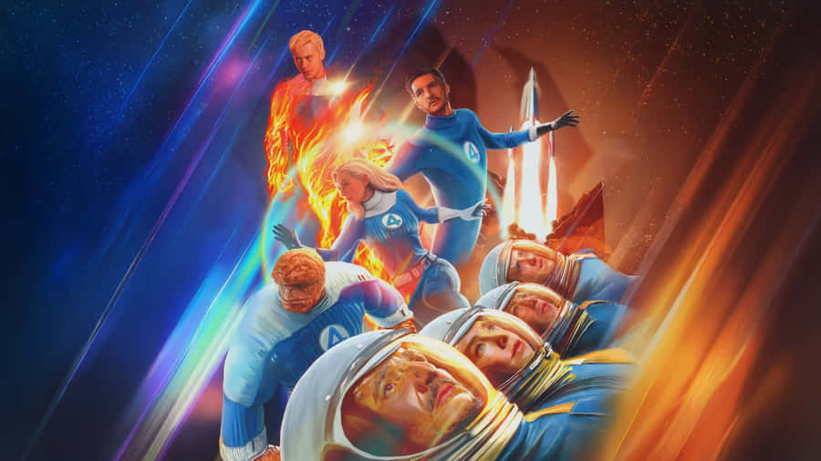 Fantastic Four Team Origins Wallpaper