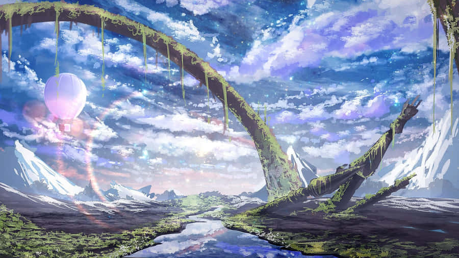 Fantasy Anime Landscape Wallpaper