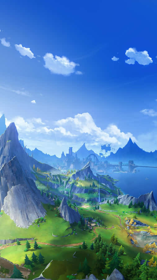 Fantasy Landscape Vista Wallpaper