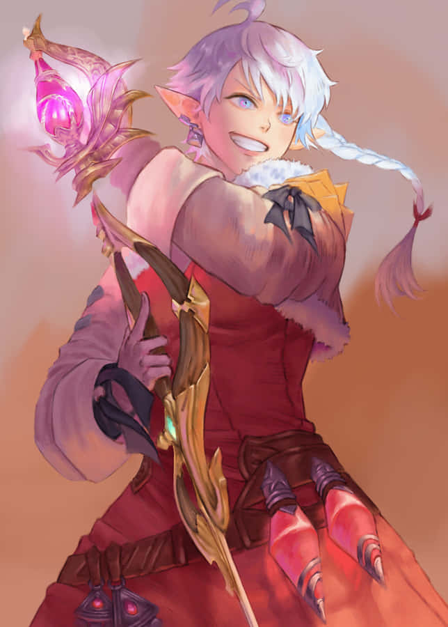 Fantasy Red Mage Artwork Wallpaper