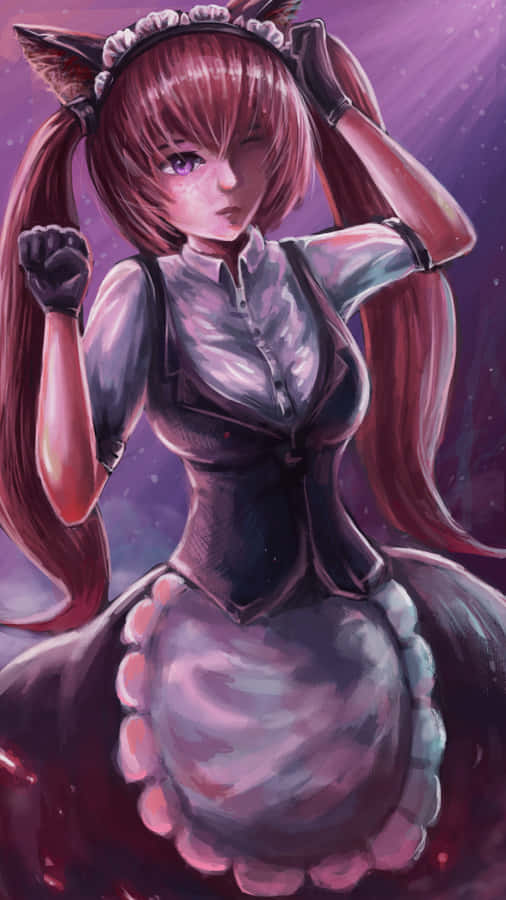 Faris Nyannyan Striking A Pose In Her Eye-catching Attire Wallpaper