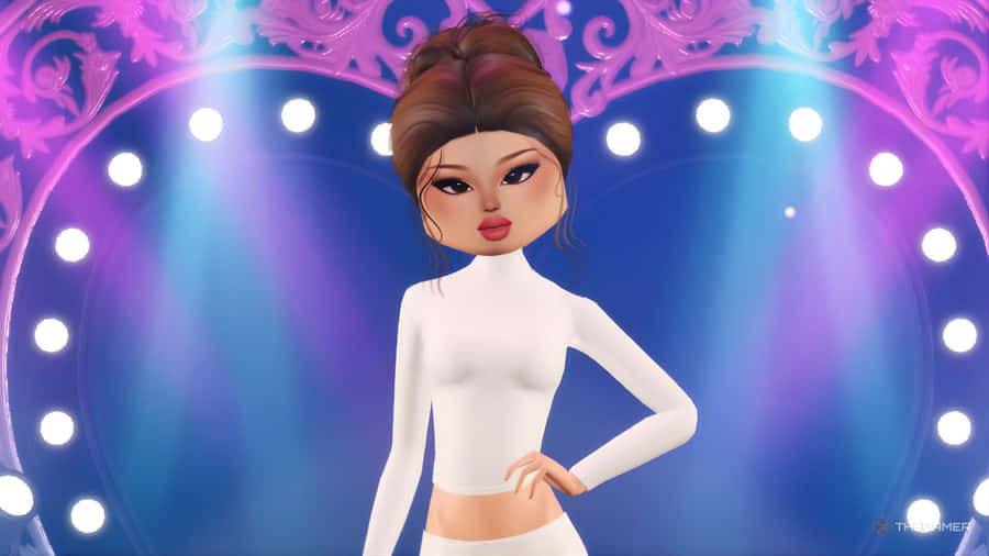 Fashion Model On Runway Wallpaper