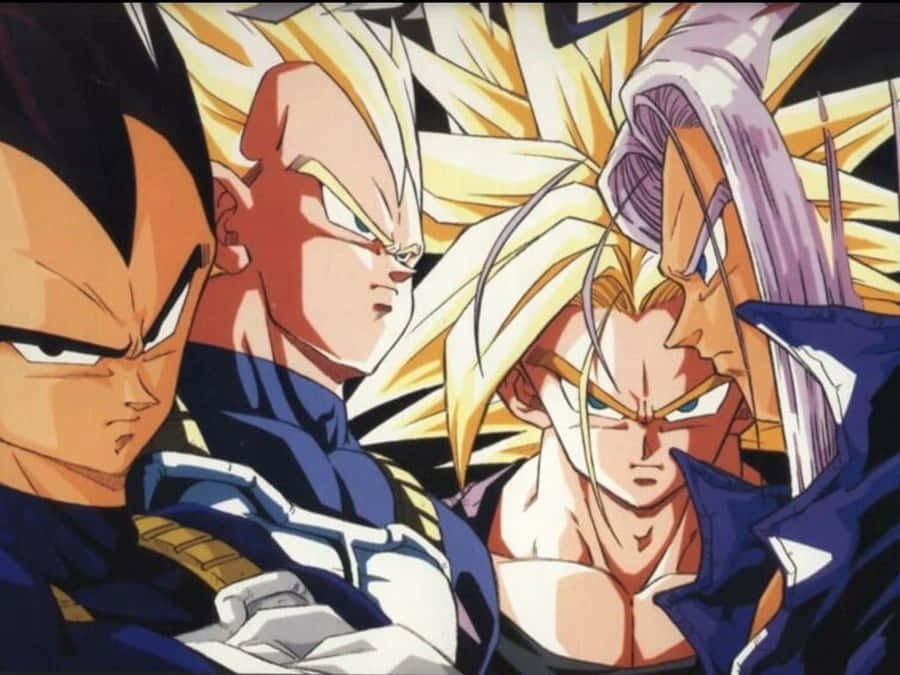 Father And Son Bonding - Vegeta And Trunks Wallpaper