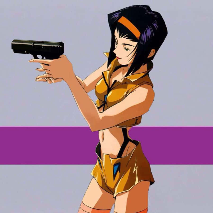 Faye Valentine - The Enigmatic And Stylish Bounty Hunter Wallpaper