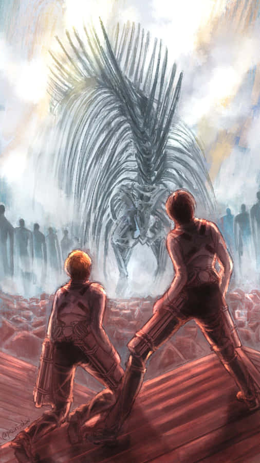 Feel The Power Of The Founding Titan Wallpaper