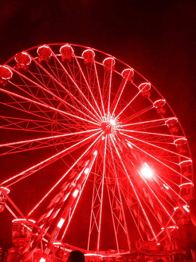 Feel The Vibrancy Of The Neon Red Aesthetic Wallpaper