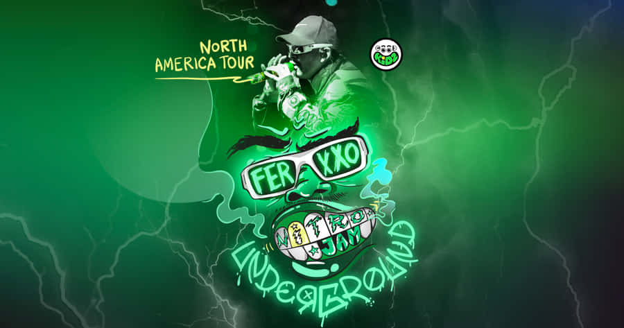 Feid North America Tour Promotional Artwork Wallpaper